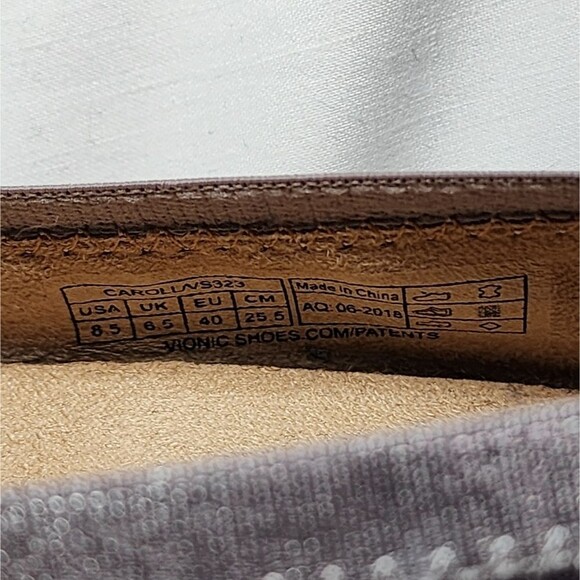 Vionic Pewter Carrol Flats Snake Print Casual Corporate Business Shoes Size 8.5 - Picture 6 of 6